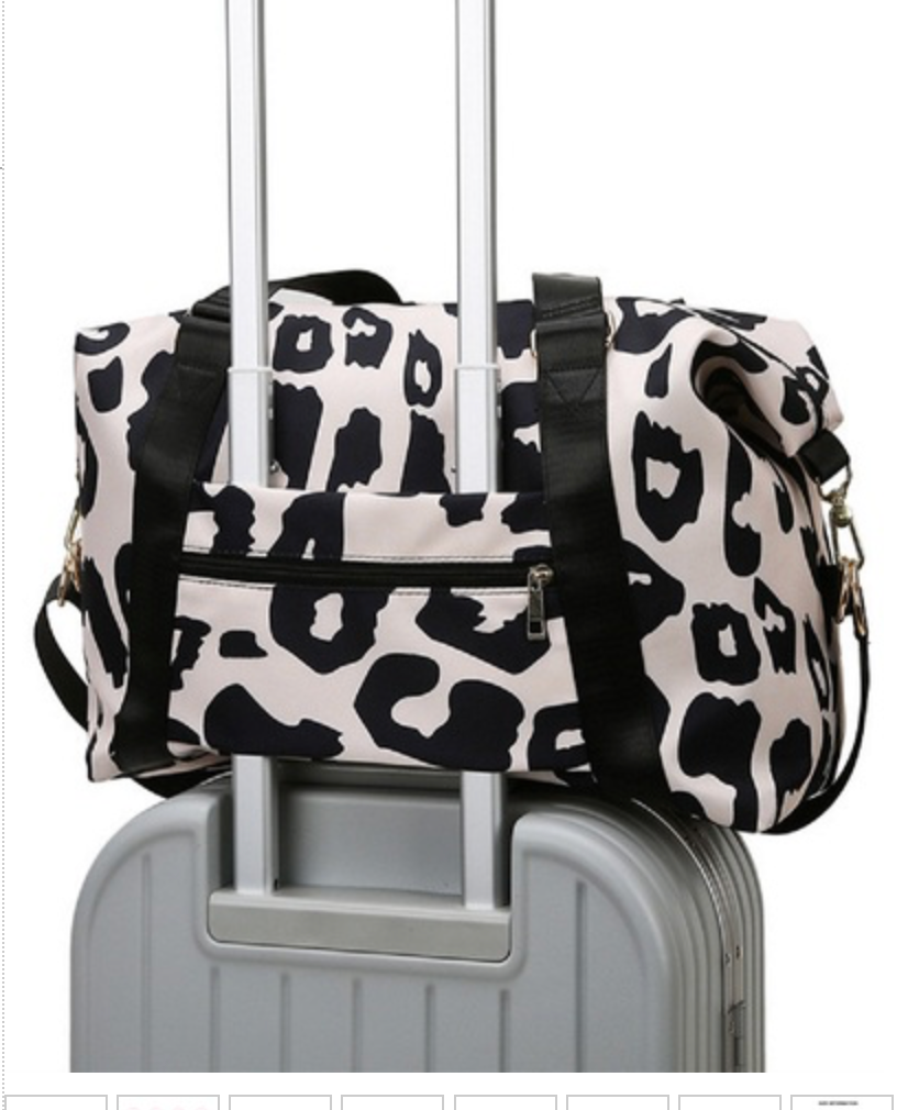 LEOPARD DUFFLE BAG