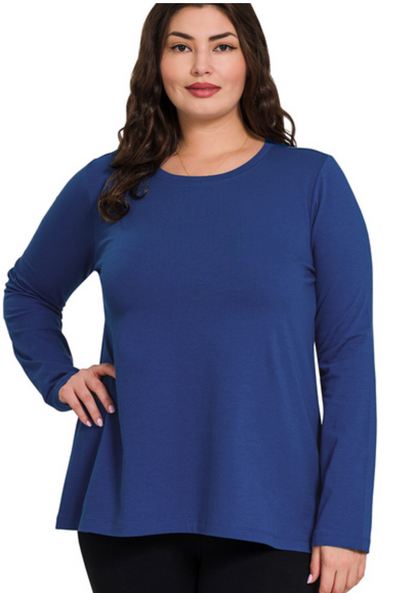 COTTON CREWNK L/SLV