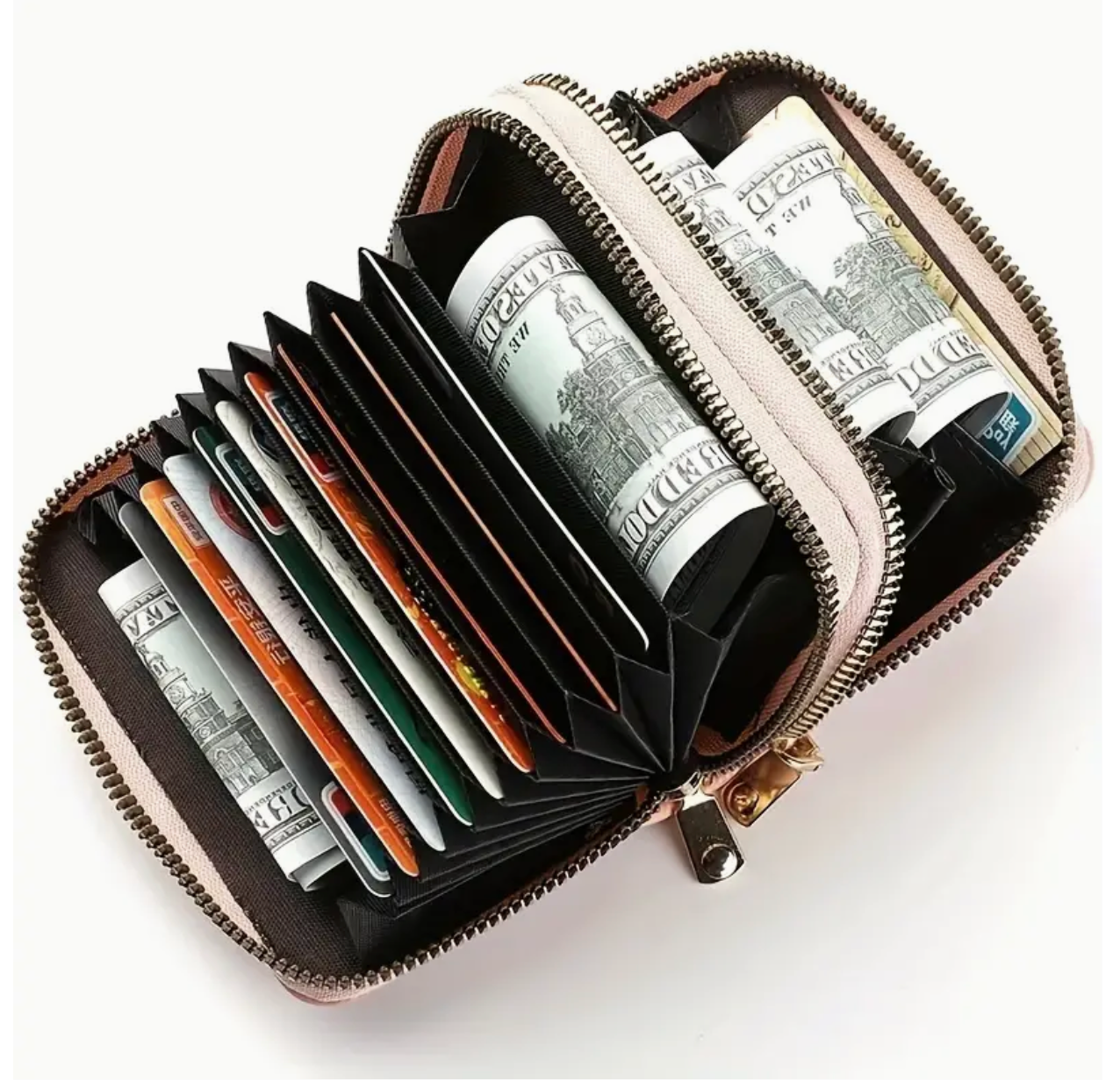 DBL ZIPPER WALLET