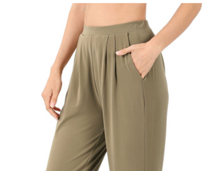 PLEATED  WAIST PANTS