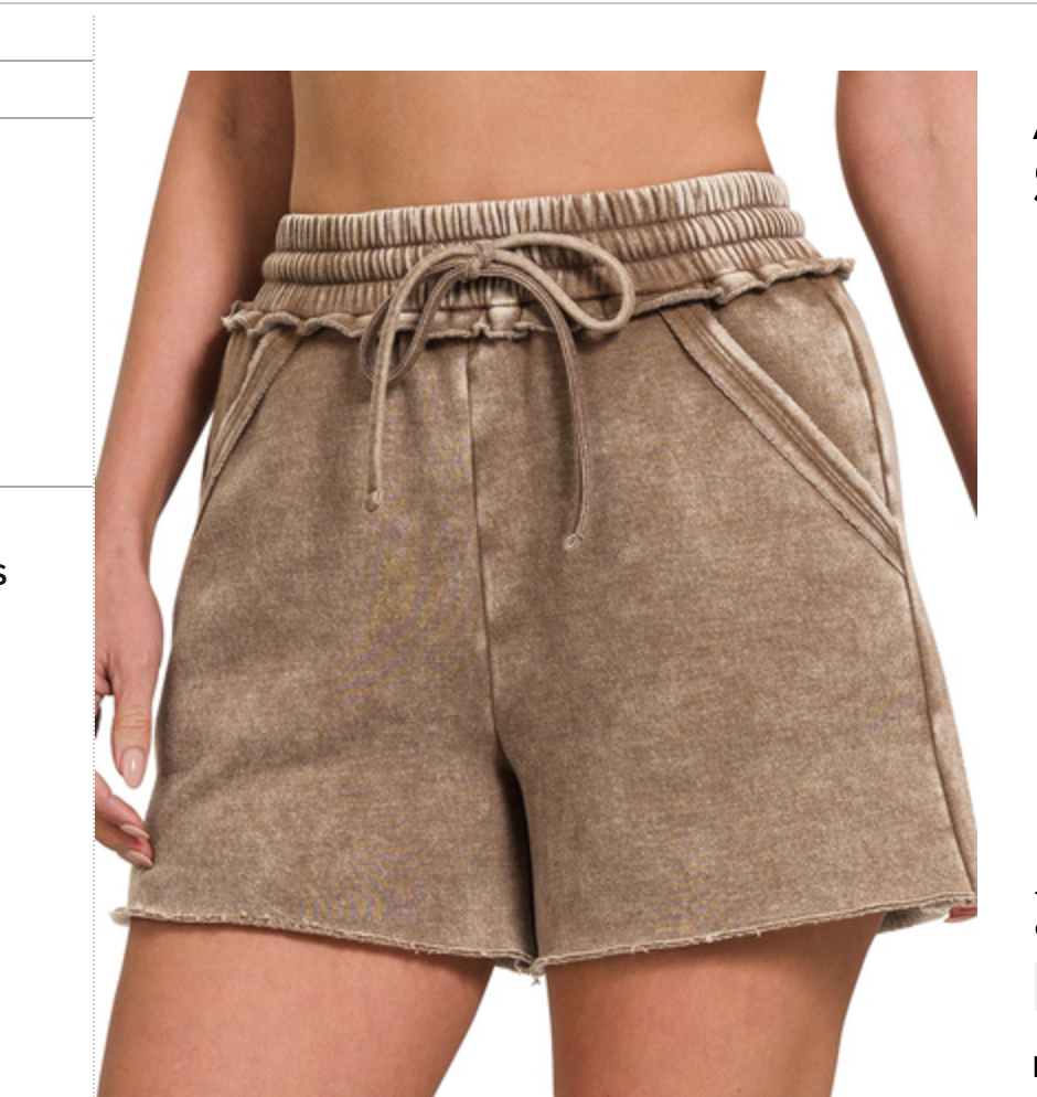 FLEECE DRAWSTRING SHORTS