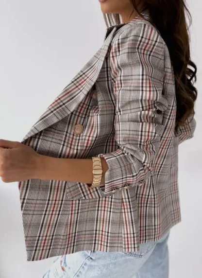 DBLBRSTD SLIM PLAID BLAZER