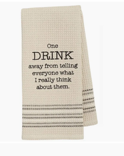 WAFFLE-WEAVE DISH TOWEL
