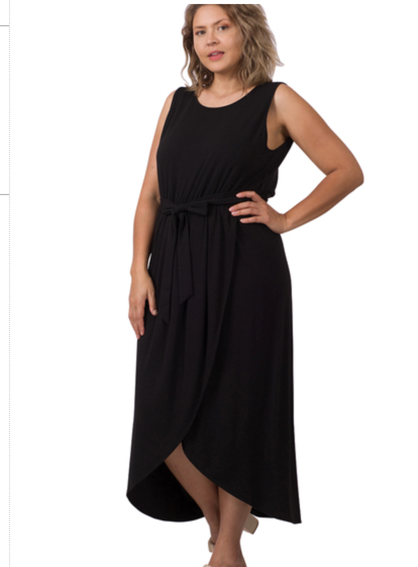 TULIP BELTED DRESS