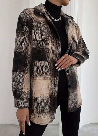 PLAID POCKET SHACKET