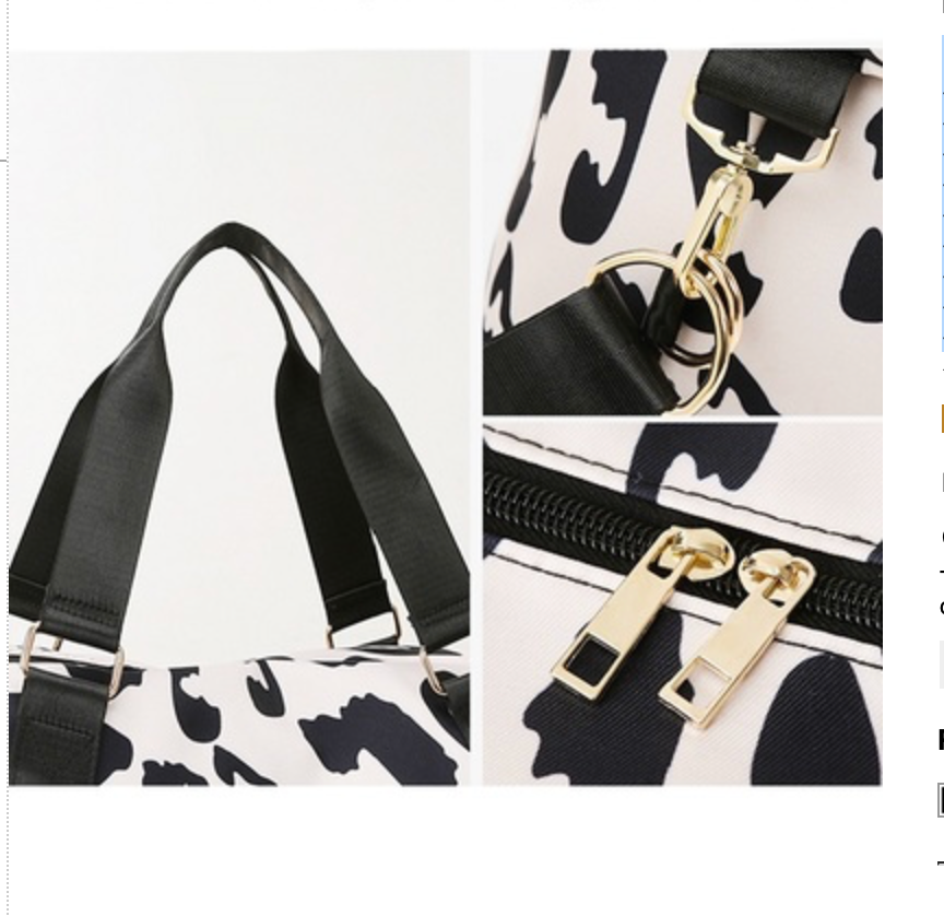 LEOPARD DUFFLE BAG