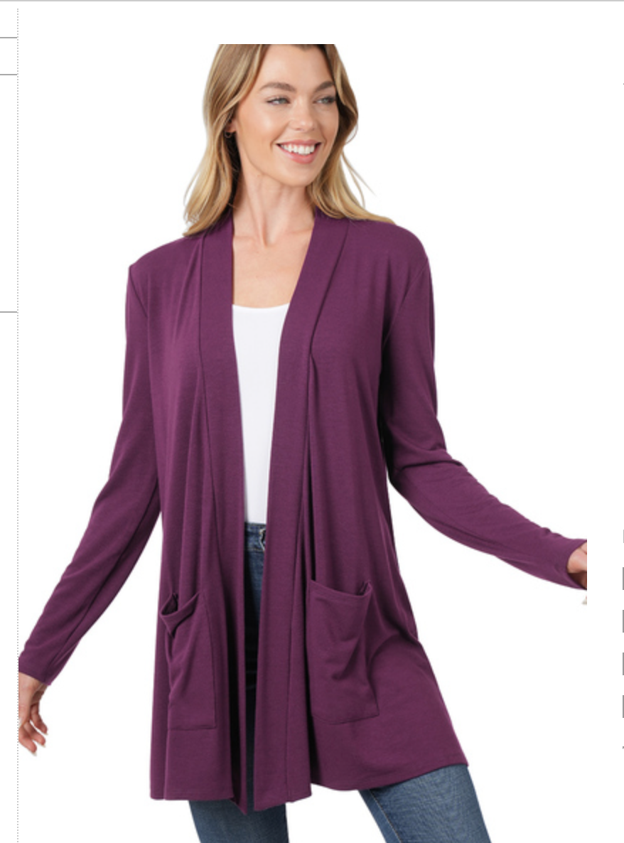 SLOUCHY POCKET CARDIGAN