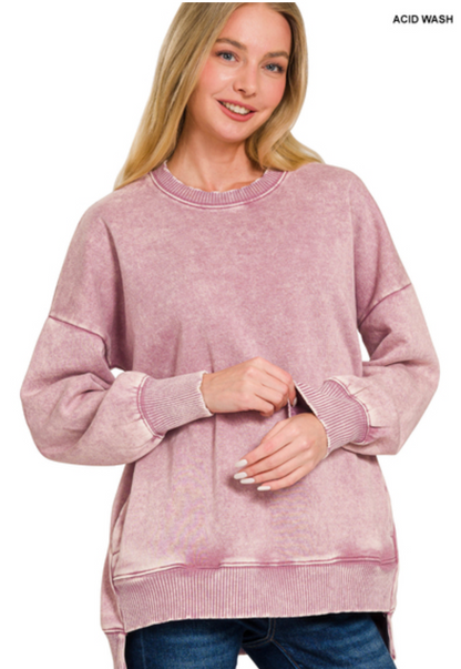 ACIDWaSH PULLOVER HILO