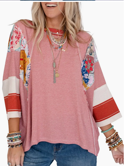 PATCH PULLOVER top