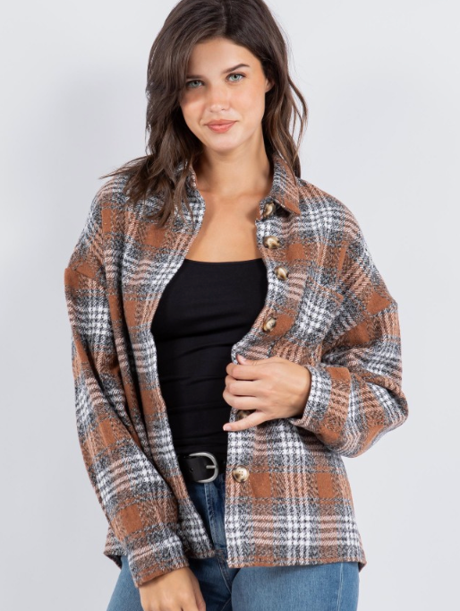 LG PLAID VINT 059SHACKET