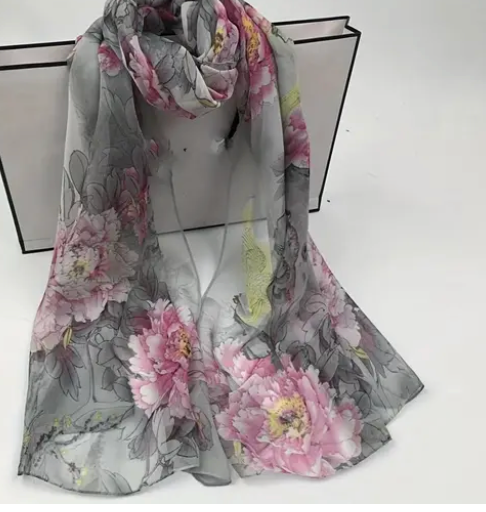PLANT PRINTED SCARF