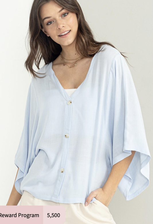 KIMONO SLEEVE SHIRT