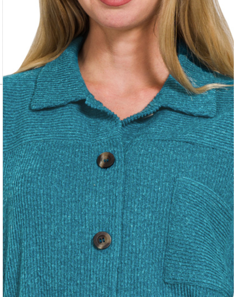 BRUSHED RIB SHACKET