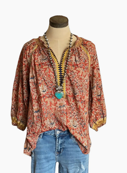 BOHO FLARE SLV FLORAL