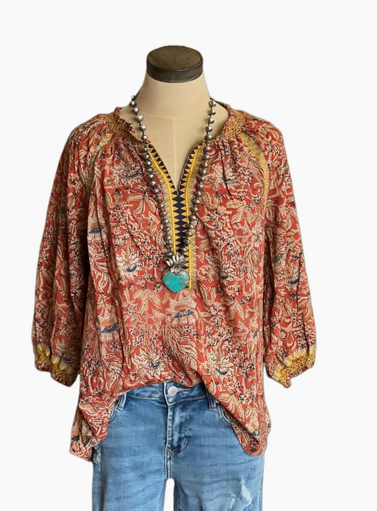 BOHO FLARE SLV FLORAL