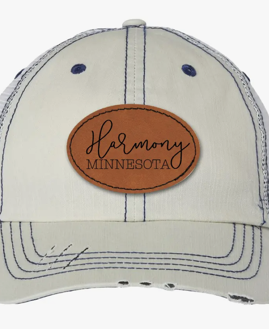LEATHERETTE TRUCKER HAT