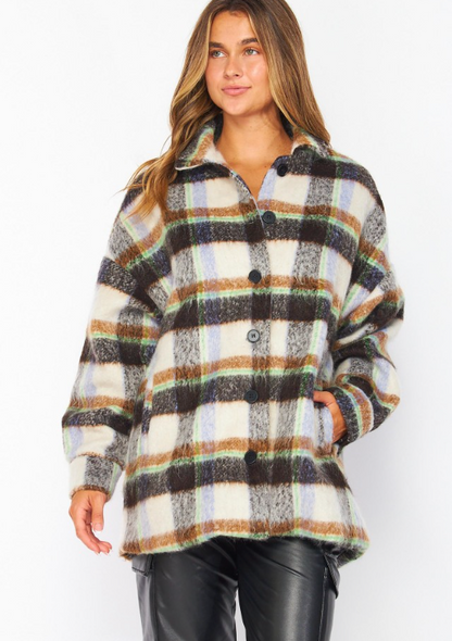 HEAVY FAUX WOOL SHACKET